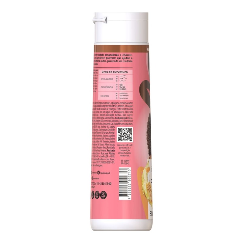 Condicionador Salon Line S.O.S Cachos 300 ml Mel e Óleo de Argan