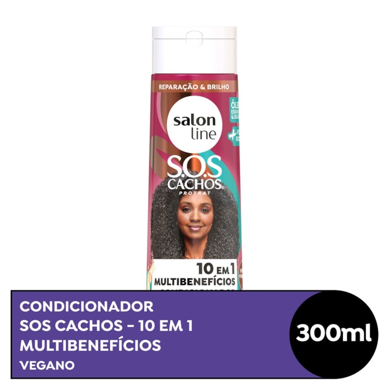 Condicionador Salon Line S O S Cachos 300 Ml Poderosos Lojaslivia