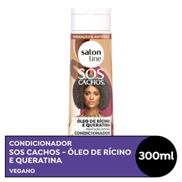 Condicionador Salon Line S.O.S Cachos 300 ml Rícino e Queratina