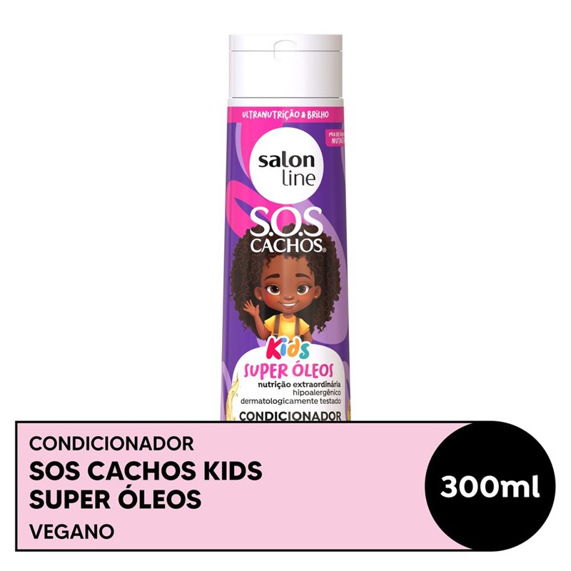 Condicionador Salon Line S.O.S Cachos Kids 300 ml Super Óleos