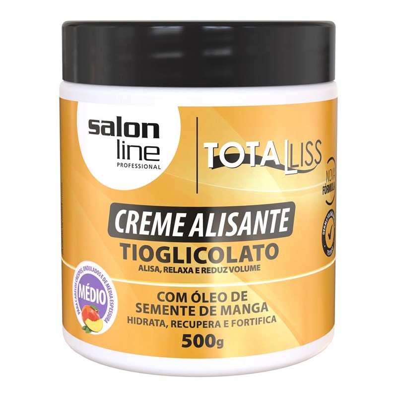 Creme Alisante Salon Line Tioglicolato 500 gr Médio