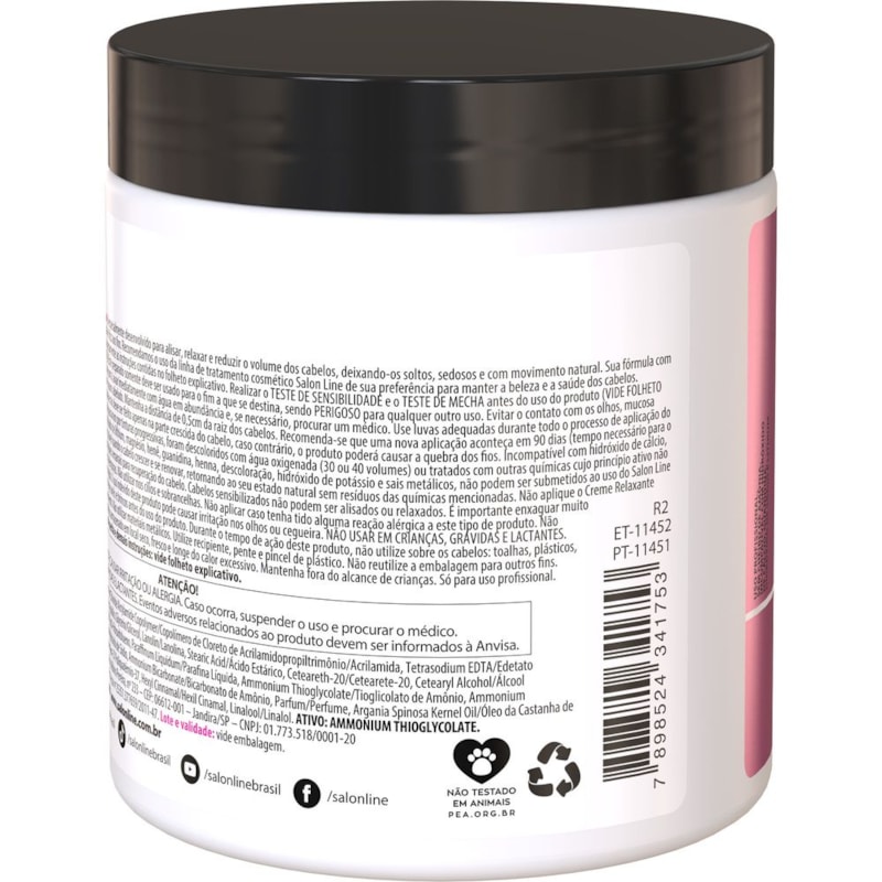 Creme Alisante Salon Line Totaliss 500 gr Forte