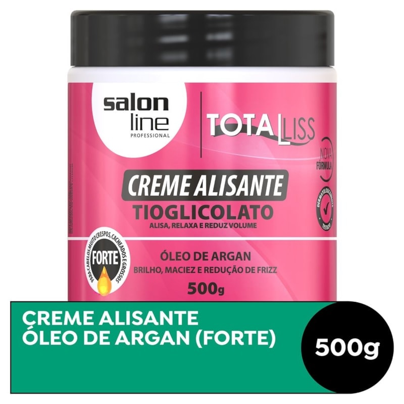 Creme Alisante Salon Line Totaliss 500 gr Forte