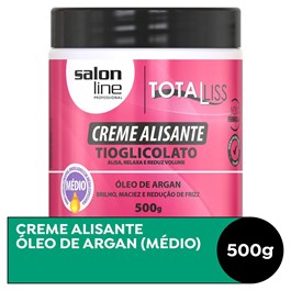 Creme Alisante Salon Line Totaliss 500 gr Médio