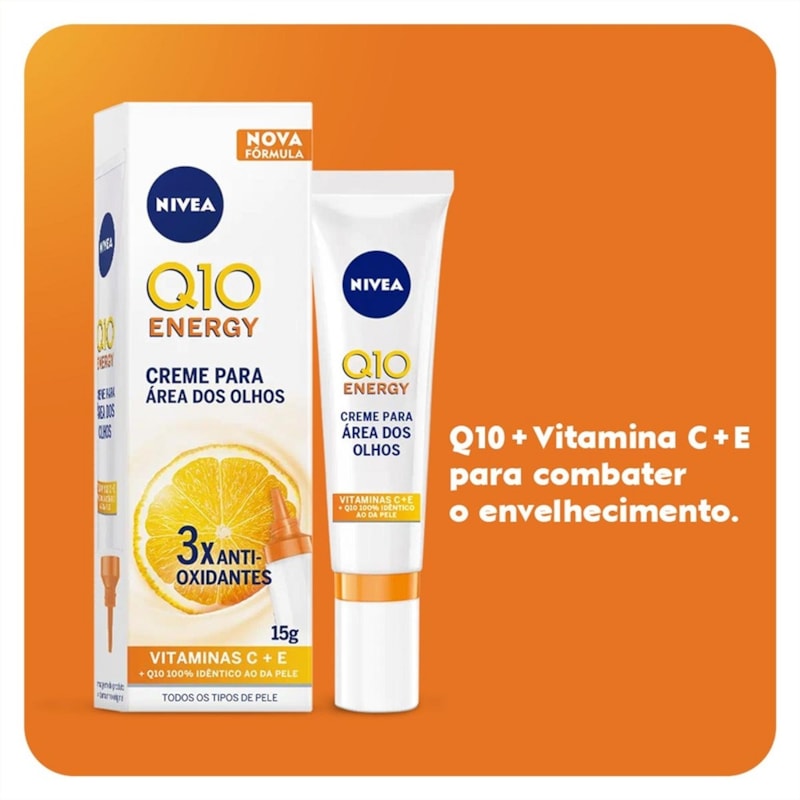 Creme Área dos Olhos Nivea Q10 Energy 15 gr