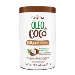 Creme de Hidratação Origem Óleo de Coco 1 kg Nutrição Profunda