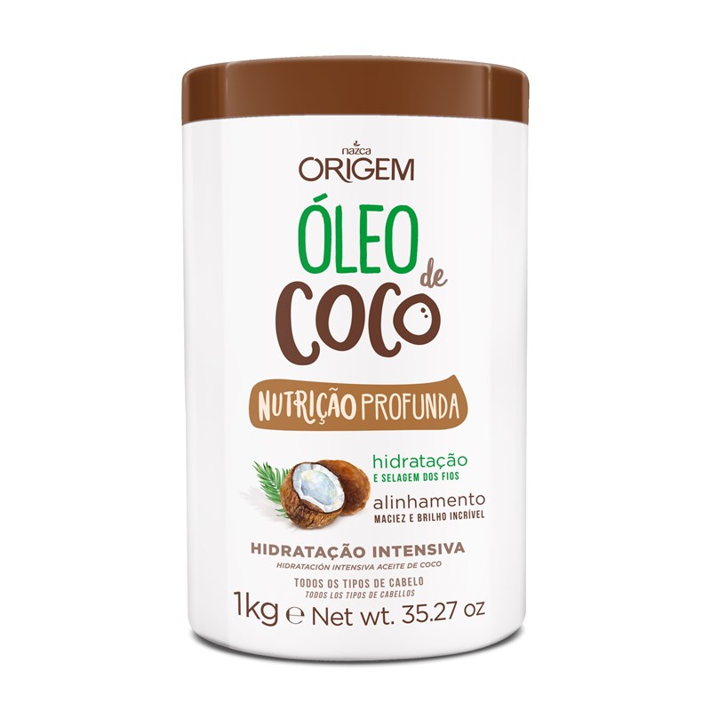 Creme de Hidratação Origem Óleo de Coco 1 kg Nutrição Profunda