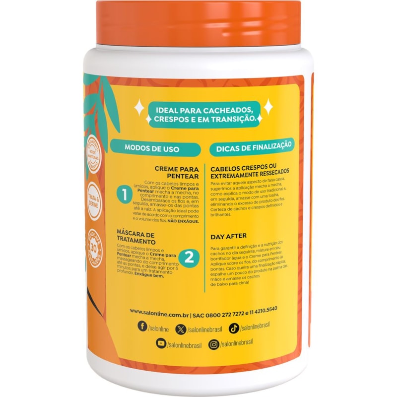 Creme de Pentear Salon Line 1 kg Definição Nutritiva