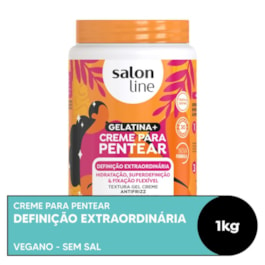 Creme de Pentear Salon Line 1 kg Gelatina + Definição