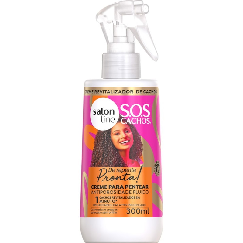 Creme de Pentear Salon Line S.O.S Cachos De Repente Pronta! 300 ml