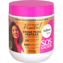 Creme de Pentear Salon Line S.O.S Cachos De Repente Pronta! 500 gr