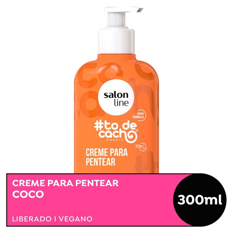 Creme de Pentear Salon Line #tôdecacho 300 ml Coco