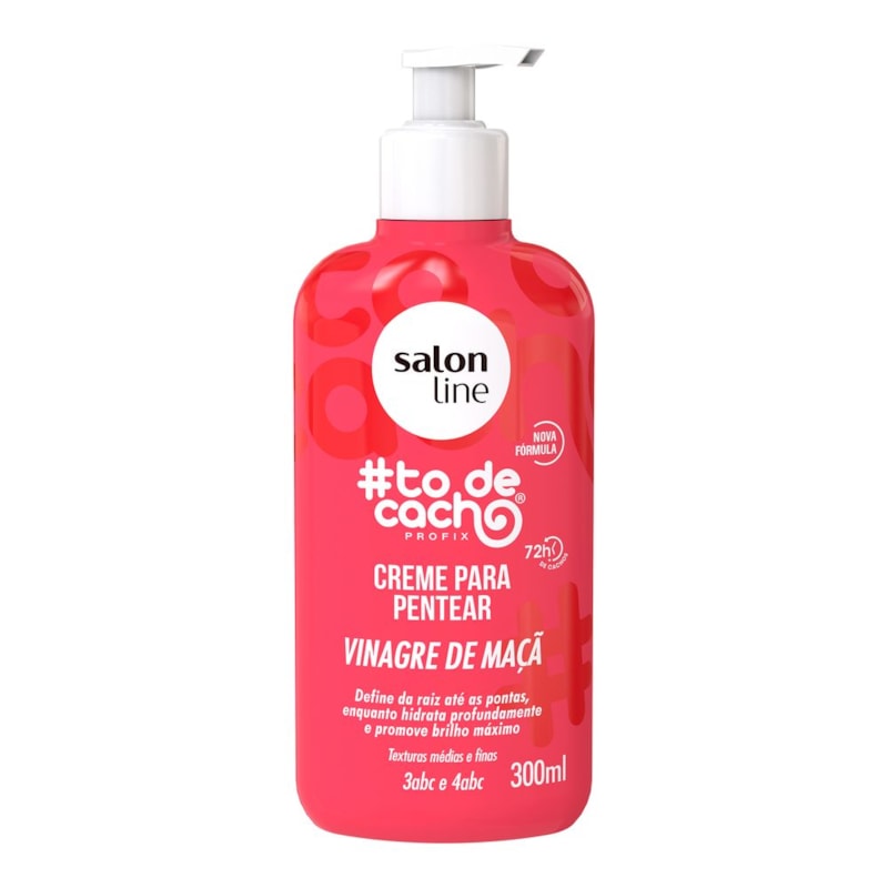 Creme de Pentear Salon Line #tôdecacho 300 ml Vinagre de Maçã