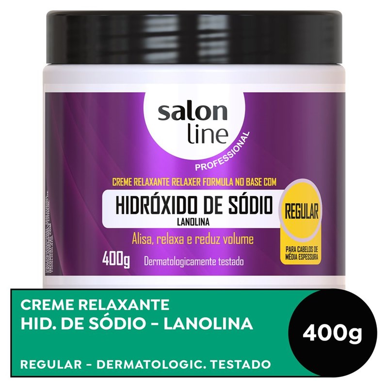 Creme de Relaxamento Hidróxido de Sódio Salon Line 400 gr Regular