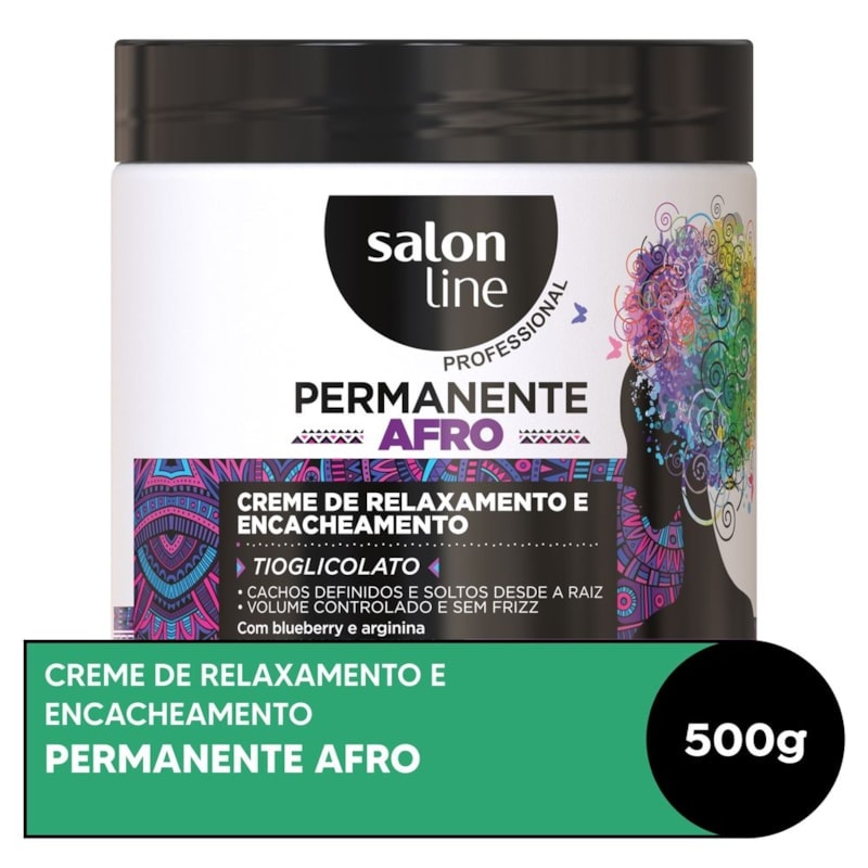 Creme de Relaxamento Tioglicolato Salon Line 500 gr Permanente Afro