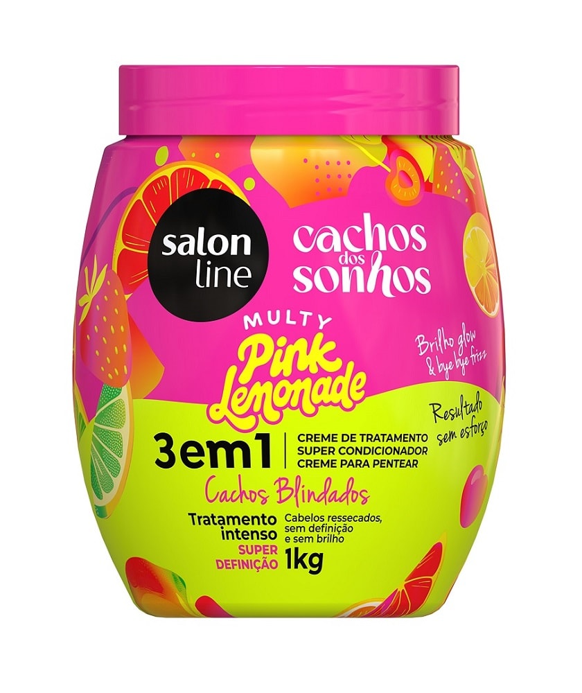 Creme de Tratamento 3 em 1 Multy Salon Line Cachos dos Sonhos 1 Kg