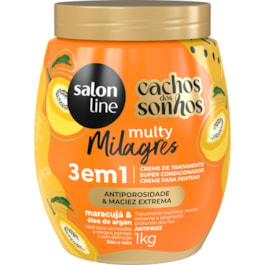 Creme de Tratamento 3 em 1 Salon Line Cachos dos Sonhos Multy 1 kg Maracujá