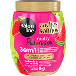 Creme de Tratamento 3 em 1 Salon Line Cachos Dos Sonhos Multy 1 kG Melancia