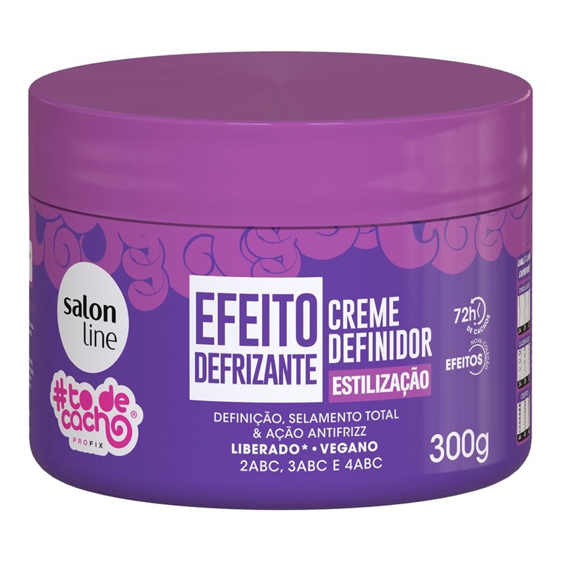 Creme Definidor Salon Line #todecacho 300 gr Efeito Defrizante