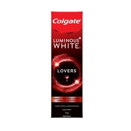Creme Dental Colgate Luminous White Lovers 70 gr Vinho