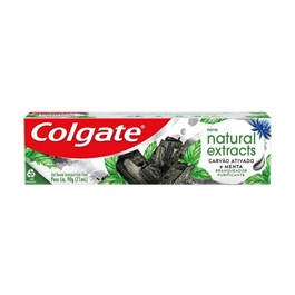 Creme Dental Colgate Natural Extracts 90 gr Carvão Ativado e Menta