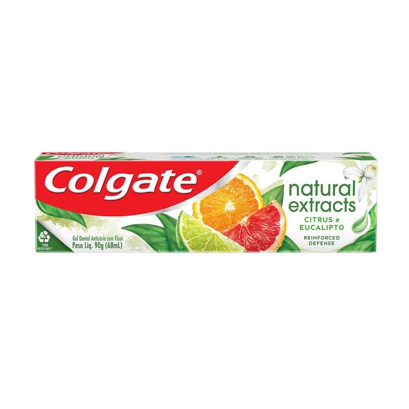 Creme Dental Colgate Natural Extracts 90 gr Citrus e Eucalipto