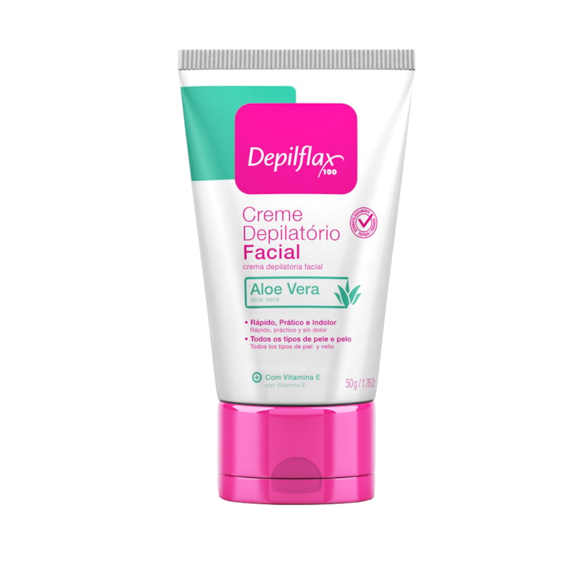 Creme Depilatório Facial Depilflax 50 gr Aloe Vera