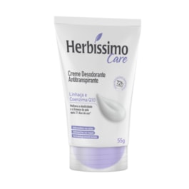 Creme Desodorante Herbissímo Care Bisnaga 55 gr Linhaça e Coenzima Q10