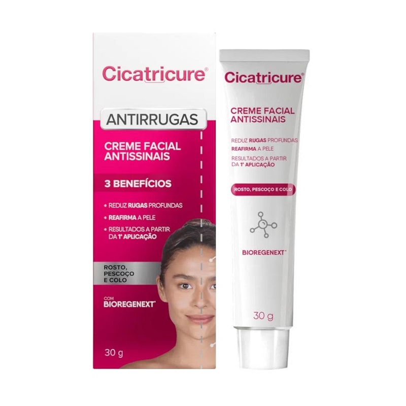 Creme Facial Antissinais Cicatricure 30 gr Antirrugas