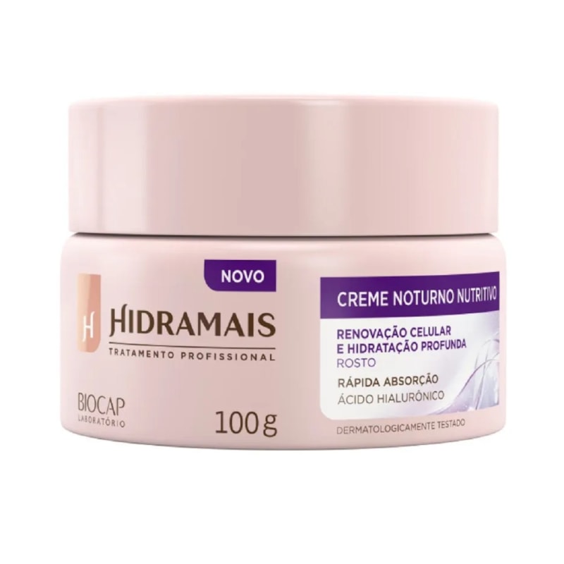 Creme Facial Hidramais 100 gr Noturno Nutritivo