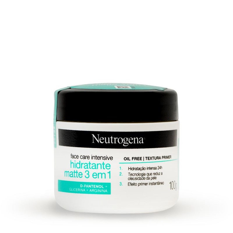 Creme Facial Neutrogena 100 gr Hidratante Matte 3 em 1