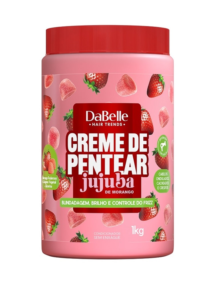 Creme Para Pentear Dabelle 1 Kg Jujuba de Morango