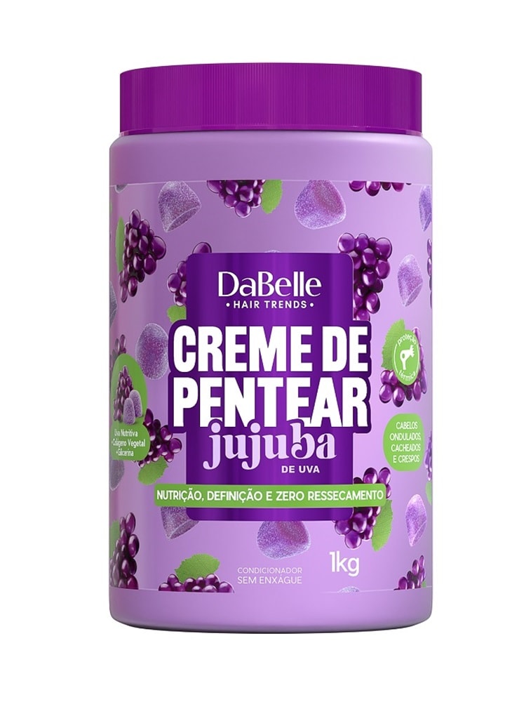 Creme Para Pentear Dabelle 1 Kg Jujuba de Morango