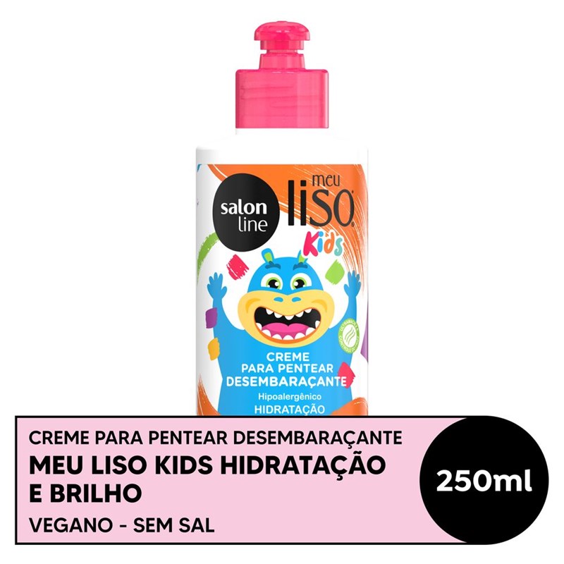 Creme Para Pentear Infantil Salon Line Meu Lisinho Kids 250 Ml Salada De Frutas Lojaslivia