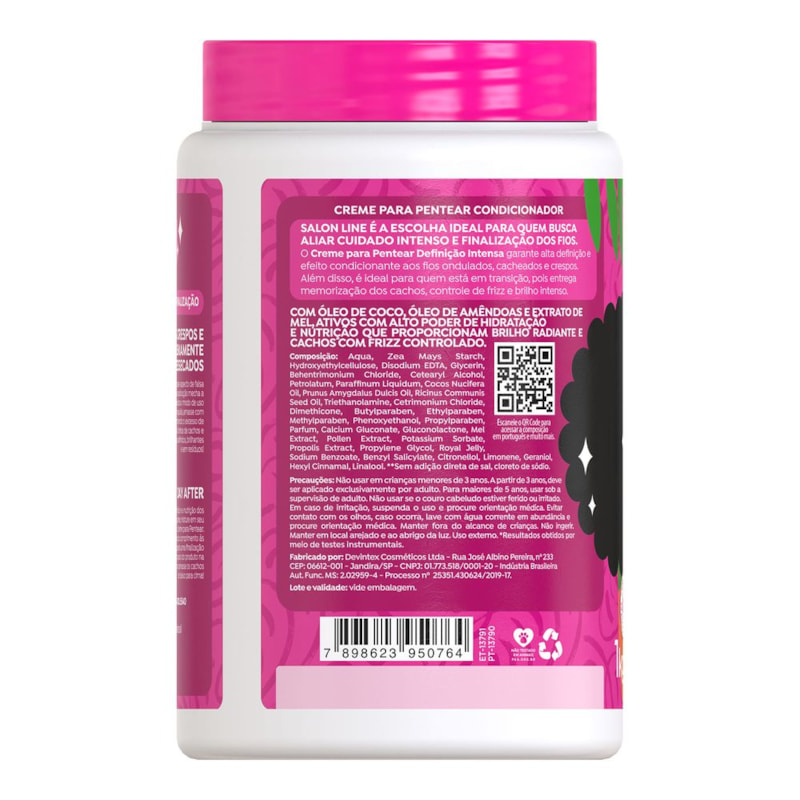 Creme para Pentear Salon Line  1 kg Definição Intensa