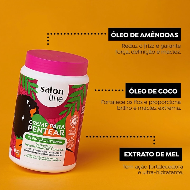 Creme para Pentear Salon Line  1 kg Definição Intensa