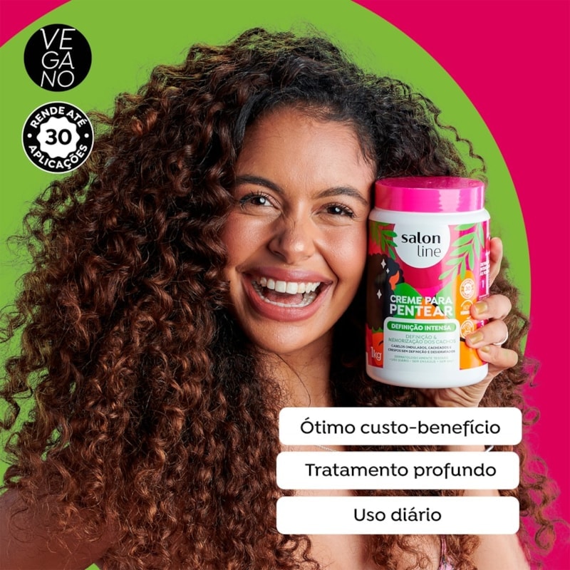 Creme para Pentear Salon Line  1 kg Definição Intensa