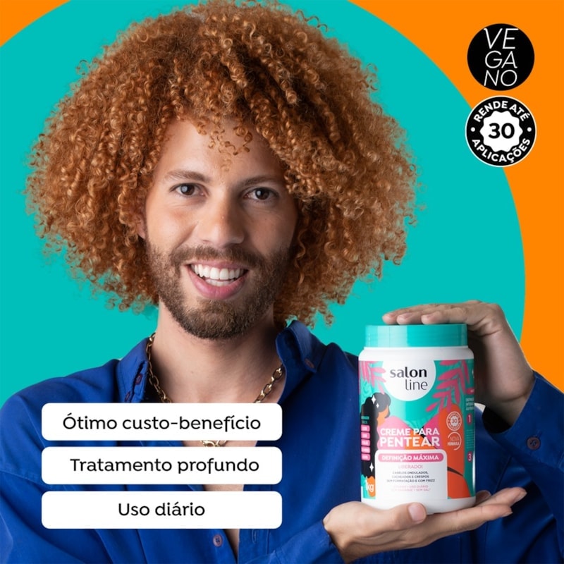 Creme para Pentear Salon Line 1 kg  Definição Máxima