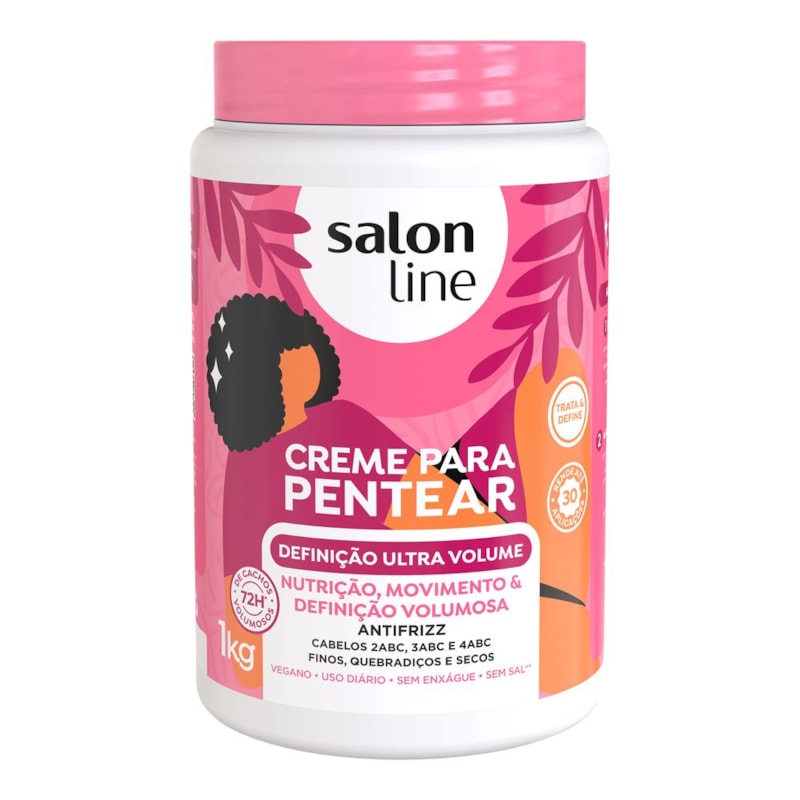 Creme para Pentear Salon Line 1 Kg Definição Ultra Volume