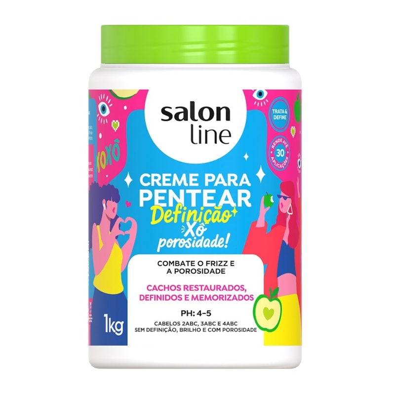 Creme para Pentear Salon Line 1 Kg Definição Xô Porosidade