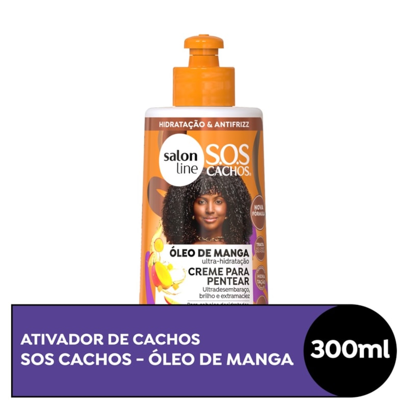 Creme Para Pentear Salon Line 300 Ml Hidratacao E Leveza Lojaslivia