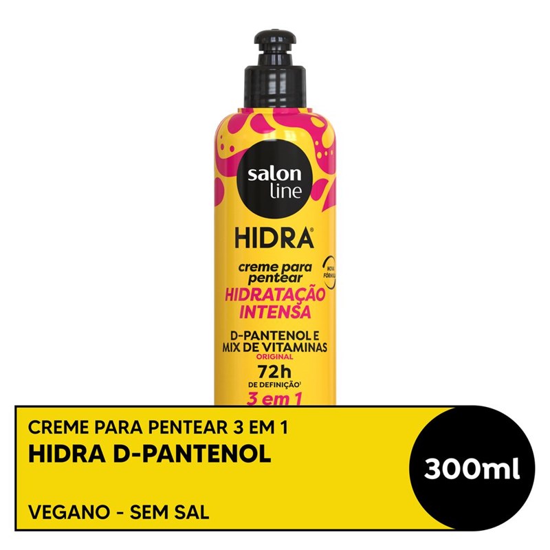 Creme para Pentear Salon Line Hidra 3 em 1 300 ml Hidratação Intensa
