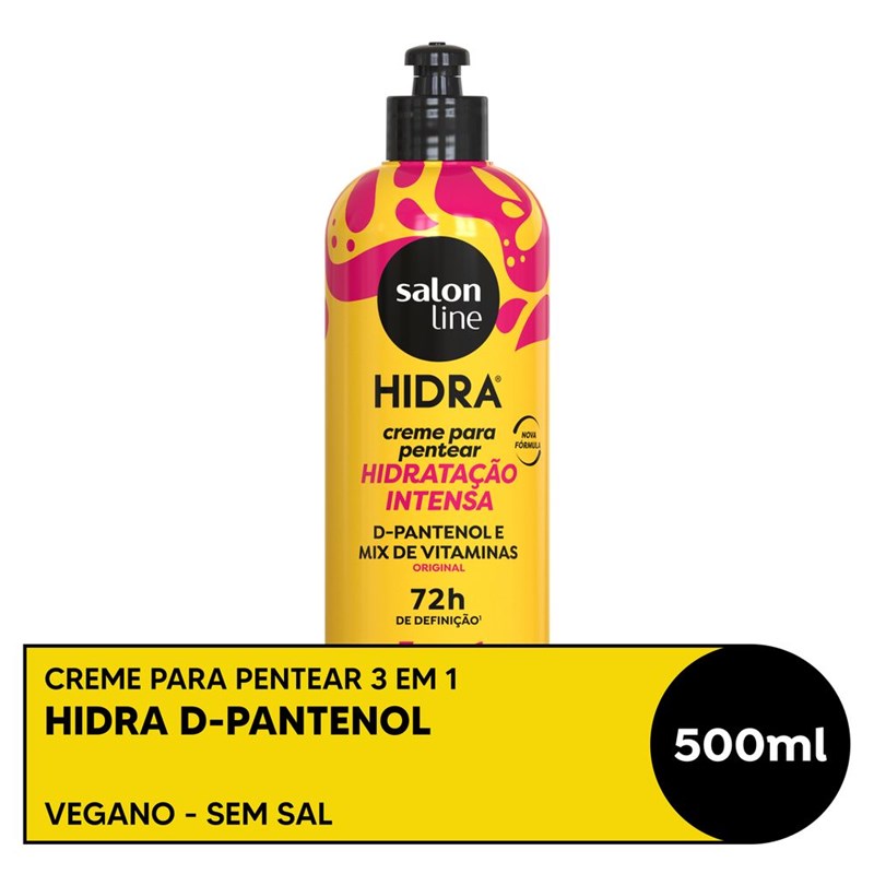 Creme para Pentear Salon Line Hidra 500 ml Hidratação Profunda
