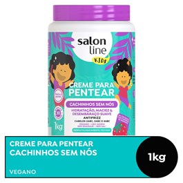 Creme Para Pentear Salon Line Kids 1 Kg Cachinhos Sem Nós