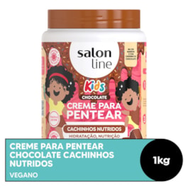 Creme para Pentear Salon Line Kids 1 kg Chocolate