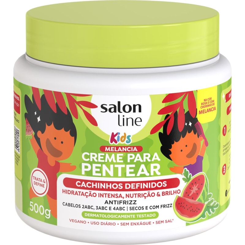 Creme para Pentear Salon Line Kids 500 gr Melancia