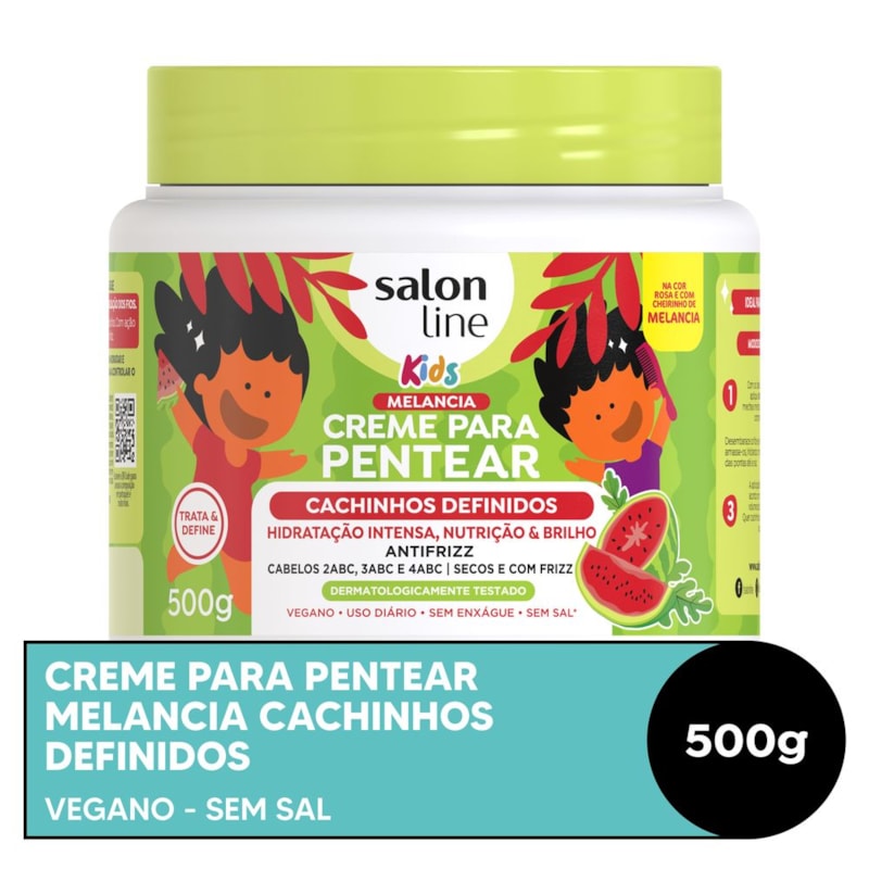 Creme para Pentear Salon Line Kids 500 gr Melancia