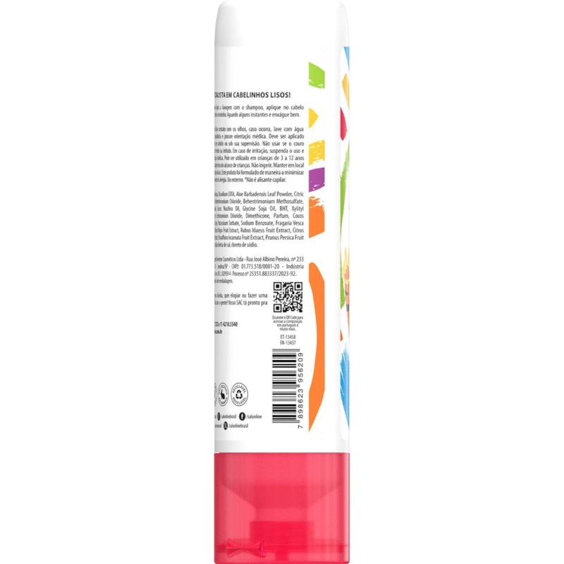 Creme para Pentear Salon Line Meu Liso Kids 250 ml Hidratação e Brilho