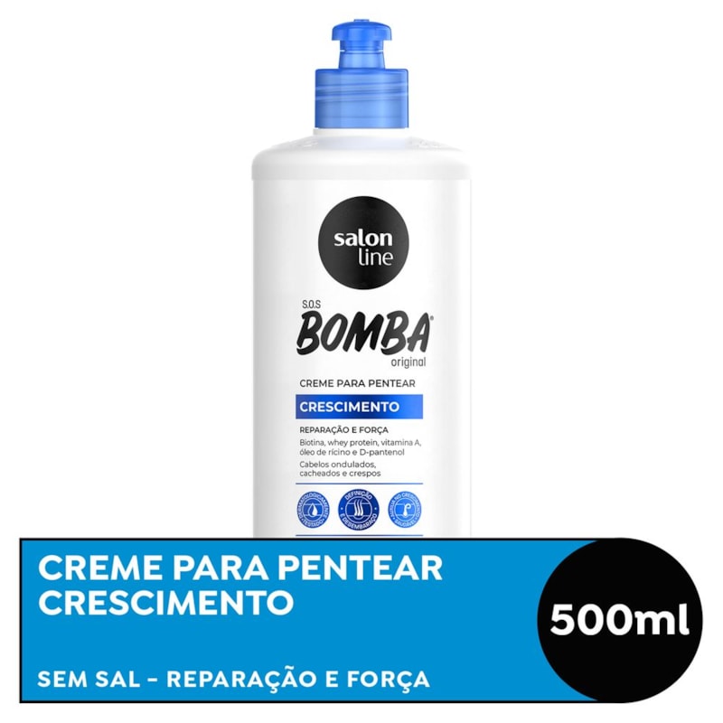 Creme Para Pentear Salon Line S O S Bomba 500 Ml Explosao De Forca Lojaslivia Creme Para Pentear Salon Line S O S Bomba 500 Ml Explosao De Forca Lojaslivia