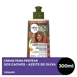 Creme para Pentear Salon Line S.O.S Cachos 300 ml Azeite de Oliva